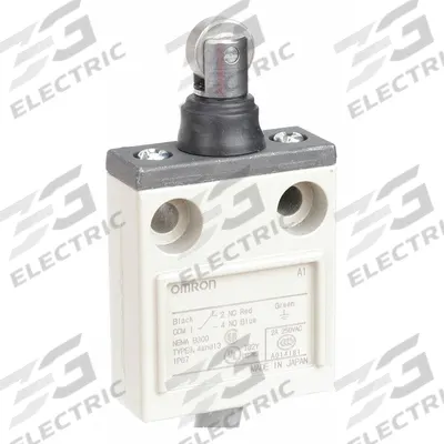 OMRON Roller Plunger Limit Switch: Roller Plunger, Metallic, Momentary - Top-Mount Roller-Plunger Limit Switches