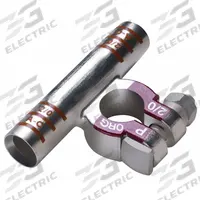 ECO-MAX Battery Terminal: Flag, Crimp, 2/0 ga, Orange Color, Negative, Copper/Tin, 2 in Overall Wd (MPN 058447-1). Key specifications — Contact Material: Copper; Alignment: Flag; Color Code: Orange; Connection Type: Crimp; Gauge: 2/0 ga; Polarity: Negative; Brand: ECO-MAX.