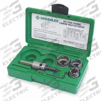 GREENLEE Hole Cutter Kit: 4 Pieces, 1/8 in Max. Cutting Dp, Carbide Tipped, 4 Teeth, 3 Hole Cutters (MPN 655). Key specifications — attr1098245: GREENLEE; attr1098234: Carbide Tipped.