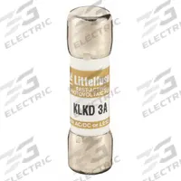 LITTELFUSE Fuse: KLKD Series, Midget, Fast-Acting, 3 A, 600 V AC, 600 V DC, 13/32 in x 1 1/2 in (MPN KLKD003). Key specifications — attr1287209: KLKD; attr211192: LITTELFUSE.