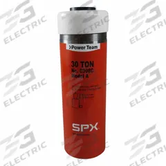POWER TEAM Standard Hydraulic Rams: Single Acting, 30 ton Nominal Capacity, 8 in Nominal Stroke Lg (MPN C308C). Key specifications — attr98927: POWER TEAM.