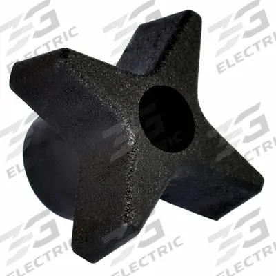 INNOVATIVE COMPONENTS Hand Knobs: 4 Point, Plastic – Steel/Zinc, M8 Thread - 4-Arm Knobs with Threaded Through-Hole