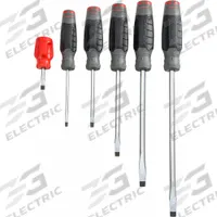 PROTO Screwdriver Sets: 1-10 Pieces, 6 Pieces, Cabinet/Keystone Tip, 18 3/4 in Overall Lg (MPN J1206SRFF). Key specifications — attr1205274: PROTO; attr1205269: 3/16 in.
