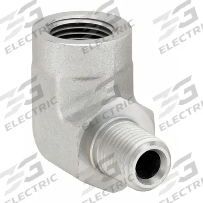 PARKER Metal Pipe Elbow: 90° Elbow, Steel, 1/8 in x 1/4 in - Hydraulic Threaded Extreme-Pressure Pipe Fittings
