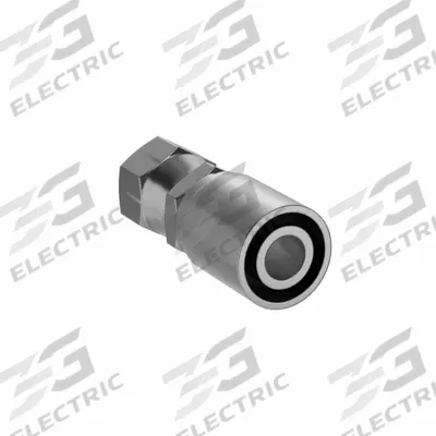 PARKER Hydraulic Crimp Fitting: Steel x Steel, Straight, -16 For Hose Dash Size - Parker Crimp Hydraulic Hose Fittings with Metric Connection