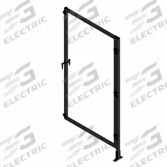 T-Slot Framing System Door: Add-On, Black, Right Swing, 84 in H x 37 1/2 in W x 5 1/2 in D, Solid (MPN 48282). Key specifications — Finish: Anodized; Brand: FAZTEK; Panel Color: Clear; Panel Type: Solid; Color: Black; Material: Polycarbonate; Assembly: Unassembled; Manufacturer Part Number: 48282.