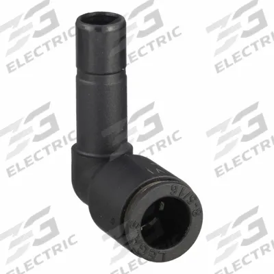 LEGRIS Push-Fit Elbow Fitting: 5/16 in OD x 5/16 in OD Size, Fiberglass-Reinforced Nylon - Nylon & Nickel-Plated Brass Tube Fittings