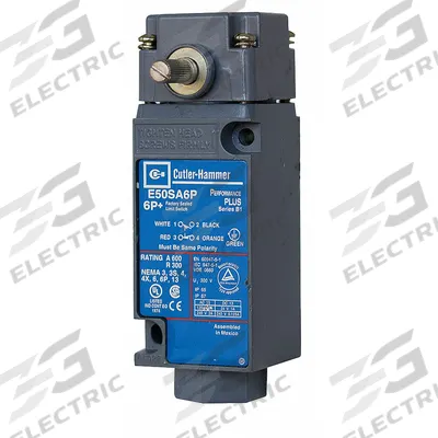 EATON Plug-In Limit Switch: 29 mm Mounting Hole Vertical Center to Center Distance, 90° - Roller Lever-Arm Limit Switches