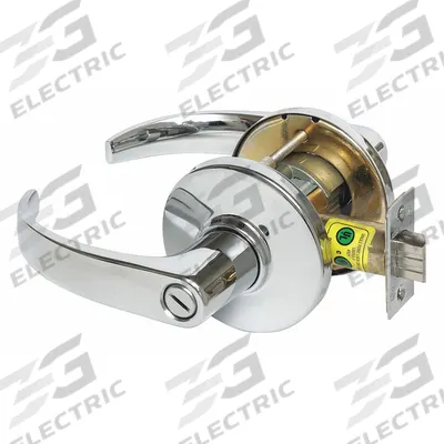 STANLEY SECURITY SOLUTIONS Door Lockset: Privacy Lever Locksets, Chrome, ADA Compliant