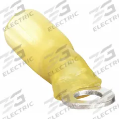 3M Ring Terminal: Yellow, Heat Shrink Insulation, #10 Stud Size, 12 AWG to 10 AWG Wire Sizes (MPN MH10-10RX). Key specifications — Brand: 3M.