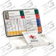 FIRST AID ONLY First Aid Kit and Housing: 84 Components, ANSI/ISEA Z308.1-2021, Type III, Class A (MPN 54764). Key specifications — ANSI Standard Met: ANSI/ISEA Z308.1-2021; Adhesive Bandages Included: (16) Bandages; Oral and Inhalant Medicinals Included: No Oral/Inhalant Medicinals; Topical Medicinals Included: (10) Hand Sanitizers; Wound Dressings Included: (2) Trauma Pads; Unitized: Unitized.