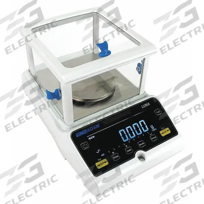 ADAM EQUIPMENT Compact Bench Scale: 420 g Capacity, 0.001 g Readability, 0.001 g Repeatability - Precision Lab Balances