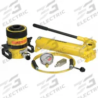 ENERPAC Hollow Hydraulic Ram and Pump Set: 60 ton Cylinder Nominal Capacity, 3 in Cylinder Stroke (MPN SCH603H). Key specifications — attr96781: RCH603; attr96779: 5ZL54 (Mfr. No. RCH603); attr96780: 6W462 (Mfr. No. P392); attr98877: ENERPAC.