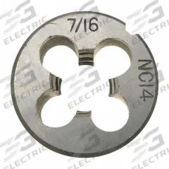 WESTWARD Alloy Steel Die 1" Width, 7/16-14 UNC: CCT1060-109, Die