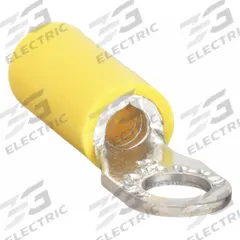 STA-KON Ring Terminal: Yellow, Vinyl Insulation, #8 Stud Size, 12 AWG to 10 AWG Wire Sizes, 600 V (MPN 10RC-8). Key specifications — attr1308027: STA-KON; attr1356587: Serrated.