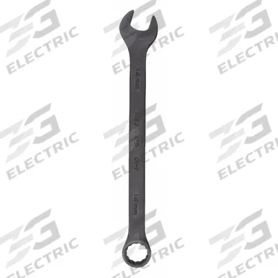 WESTWARD Combination Wrench: Alloy Steel, Black Oxide, 14 mm Head Size, 7 3/4 in Overall Lg - Metric 12-Point Combination Wrenches