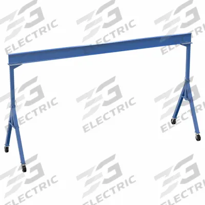 APPROVED VENDOR Fixed Gantry Crane: Fixed Span, Fixed Ht, 4,000 lb Load Capacity, Steel - Fixed-Span Gantry Cranes