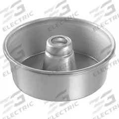 CHICAGO METALLIC Cake Pan: Round Cake Pan Pan, Aluminized Steel, Glazed, 7 1/2 in Overall Dia (MPN 46505). Key specifications — Bead Closure: Closed Bead; Coating: Glazed; Pan Style: Round Cake Pan; Perforation: Solid; Brand: CHICAGO METALLIC; Color: Silver; Material: Aluminized Steel; NSF Certified: No.