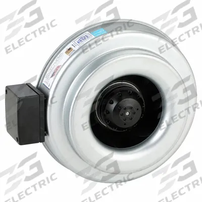 FANTECH In-Line Duct Fan: 513 cfm Max., 10 in Duct, 133 W, 120V AC, 1 Ph, IP44 - General Purpose Inline Duct Fans