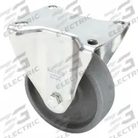 APPROVED VENDOR Plate Caster: Corrosion-Resistant, Rigid, 4 in Wheel Dia, 1 3/16 in Wheel Wd, Plain (MPN BX-POHI 100G). Key specifications — attr1109528: Gray; attr1109541: APPROVED VENDOR; attr1172513: Rigid.