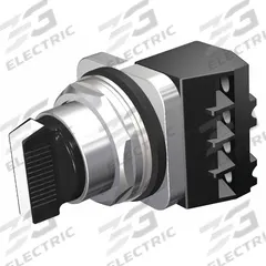 SIEMENS Selector Switch: 30 mm Panel Mounting Size, 2 Positions, Short Lever, 1NO/1NC, Metallic (MPN 52SA2AABA1P). Key specifications — AC Contact Rating: 10 A @ 600 V; Action: Maintained/Maintained; Cam: A; DC Contact Rating: 5 A @ 600 V; Hazardous Location Specification: Not Rated; Operator Head Material: Plastic; Operator Head Type: Short-Handled Knob; Operator Illumination: Non-Illuminated.