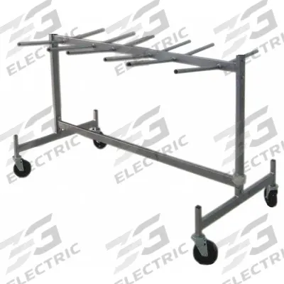 Dayton Chair Cart: 400 lb, 63 in L x 31 5/8 in W x 41 3/4 in H, For 36 Chairs - Hanging Racks for Folding Chairs