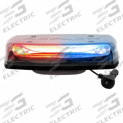 CODE 3 Mini Light Bar: Emergency Vehicle Mini Light Bar, Blue/Red, 40.8 W Watt - Emergency Vehicle Mini Light Bars