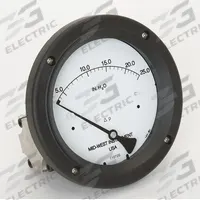 MIDWEST INSTRUMENT Differential Pressure Gauge: Back, 1/4 in NPT Female, Model 142, 4 1/2 in Dial (MPN 142-AC-00-OO-25H). Key specifications — Sensor Type: Diaphragm; Series: Model 142; Housing Material: Aluminum; Certificate of Calibration: Not Included.