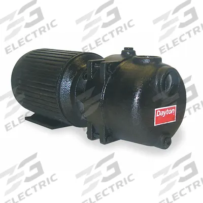 Dayton Trash Pump: 5 hp, 1 in Max. Dia. Solids, Continuous Duty, 230/460V AC, 105 ft Max. Head - Non-Submersible Electric-Operated Trash Pumps
