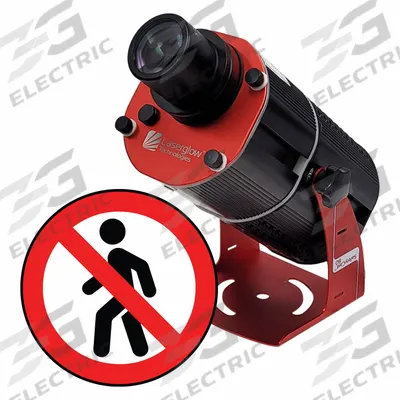 LASERGLOW TECHNOLOGIES Fixed Image Projector: Projector, Lens and Image Template - LED Projectors with Image Disks