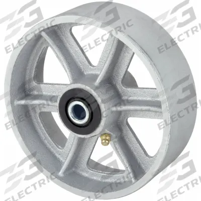 APPROVED VENDOR Caster Wheel: 6 in Wheel Dia., 2 in Wheel Wd, Iron, 1,200 lb Load Rating - Iron Tread Wheels