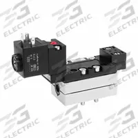 AVENTICS Solenoid Air Control Valve: Series 581, Single Solenoid, Five-Way / Two-Position, 24V DC (MPN 5811170650). Key specifications — attr1077643: Plug-In; attr1093108: Solenoid Coil Included; attr1077629: AVENTICS; attr1077665: Internal Pilot; attr1077689: Spring Return; attr1077692: 581; attr1077625: 5811170650; attr1077679: Non-Locking.