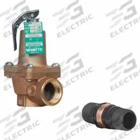 WATTS Temperature and Pressure Relief Valve: Section XIII ASME Section, MNPTF x FNPTF (MPN 1-1/4 LFN241X-5 150 FS). Key specifications — Brand: WATTS; Body Material: Copper Silicon Alloy.