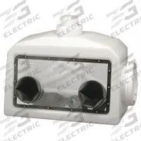 SP SCIENCEWARE Glove Box: 16 in Overall Wd, 27 in Overall Lg, 22 in Overall Ht, 2 Ports, LDPE (MPN H50028-2001). Key specifications — Includes: Gloves; Brand: SP SCIENCEWARE; Material: LDPE.