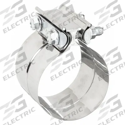 NICKSON EXHAUST SOLUTIONS Exhaust Clamp: Band Clamp, 2 1/2 in Compatible Pipe Dia - Max - Band Muffler Clamps