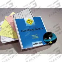 MARCOM Training Kit: Electrical Safety, DVD/Quiz/Scheduling Forms/Training Certificate, Spanish (MPN V0000989SM). Key specifications — Includes: Training Certificate; Brand: MARCOM; Product Type: Training Kit; Regulations Covered: OSHA 29 CFR 1910.303.