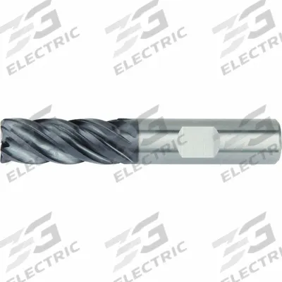 WIDIA HANITA: Carbide, AlTiN Coated, 5 Flute, 5/8" Mill Dia, 1-1/4" LOC - Fast-Cutting Carbide Square End Mills for Steel & Cast Iron