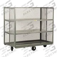 LITTLE GIANT Stock Truck: 1,600 lb, 4-Sided Lipped Lip, 28 in L x 60 in W x 56 in H Overall Dim. (MPN PPT-2860-6M). Key specifications — Shelf Adjustability: Fixed; Brand: LITTLE GIANT; Color: Gray; Caster/Wheel Configuration: (2) Swivel.