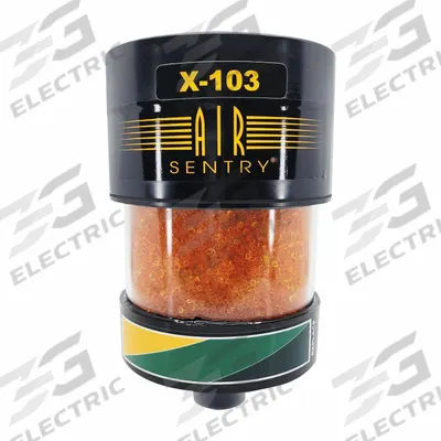 AIR SENTRY Hydraulic Tank Desiccant Breather: X Series, Silica Gel, 2 Micron Rating - High-Humidity Hydraulic Tank Desiccant Breathers