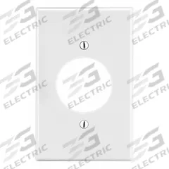 HUBBELL Wall Plate: Single Circular Opening, 1 Gang, White, Std Size (MPN P720W). Key specifications — Brand: HUBBELL; Material: Polycarbonate.