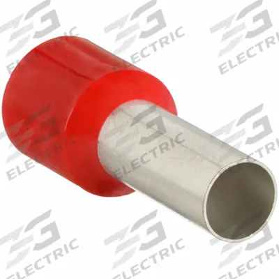 PANDUIT Wire Ferrule: 8 AWG Max Wire Size, Holds 1 Wire, Red, Polypropylene - Insulated Ferrules