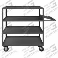 APPROVED VENDOR Utility Cart: 3,000 lb, 4 Shelves, 63 in L x 31 in W x 38 in H Overall Dim, Flat (MPN OPC-244860-4-6PH-95). Key specifications — Caster Wheel/Tread Material: Phenolic; Brand: APPROVED VENDOR; Caster/Wheel Configuration: (2) Swivel.
