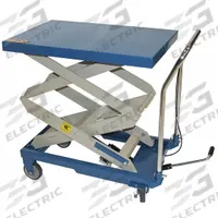 BAILEIGH INDUSTRIAL Scissor Lift Table: Not Powered, 660 lb Load Capacity, 32 in L x 20 in W, Steel (MPN B-CARTX2). Key specifications — Platform Material: Steel; Brand: BAILEIGH INDUSTRIAL.
