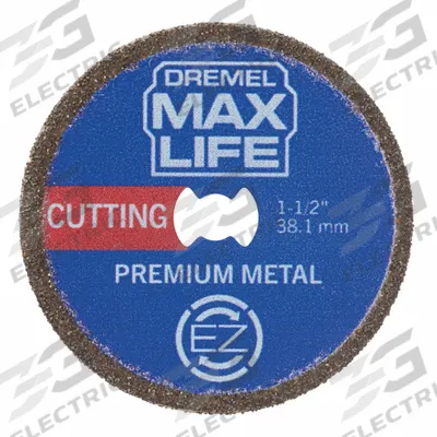 DREMEL Cutting Wheel: 1 1/2 in Wheel Dia, 0.4 in Wheel Thick, Cubic Boron Nitride - Cutting Wheels for Rotary Tools