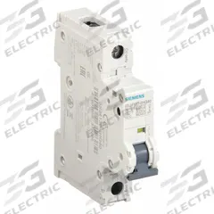 SIEMENS IEC Miniature Circuit Breaker: 30 A Amps, 60V DC, 14kA at 240V AC, Screw Clamp, 5SJ4, AC/DC (MPN 5SJ41306HG40). Key specifications — Brand: SIEMENS; DC Voltage Rating: 60V DC; Max. AIR Rating: 14kA at 240V AC; Terminal Connection: Screw Clamp; AC Voltage Rating: 240V AC.