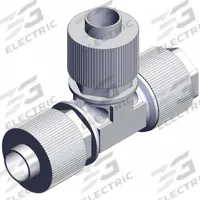 SMC Union Tee Fitting: 1/2 in OD x 1/2 in OD x 1/2 in OD Size, PFA (MPN LQ1T4A-ST4). Key specifications — Series: LQ1; Brand: SMC; Standards: RoHS6, RoHS10.
