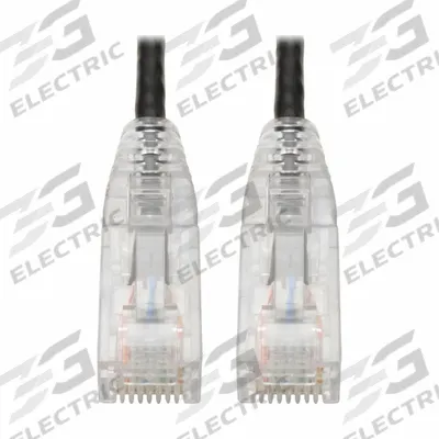 EATON TRIPP LITE Ethernet Cable: Unshielded, Cat 6, 0.7 ft Overall Lg, PVC, Round, 1, 28 AWG - Category 6 Patch Cords with PoE