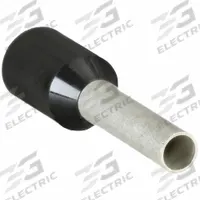 PANDUIT Wire Ferrule: 16 AWG Max Wire Size, Holds 1 Wire, Black, Polypropylene, 0.08 in Ferrule Dia (MPN FSD78-12-D). Key specifications — Brand: PANDUIT.