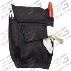 EMI Airway Response Holster: 6 1/4 in L x 5 in W x 2 in H, Cordura Nylon, Black, 0-10 in/21-30 in (MPN 606). Key specifications — Color: Black; Closure Type: Hook-and-Loop; Features: Quick-Release Hook-and-Loop; Brand: EMI.