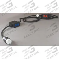 KH INDUSTRIES Power Stringer: 30 ft Lg, 2 Outlet Boxes, 4 Outlets, 12/4, L14-20P Plug, 125/250V AC (MPN PS6DD2-520-B12G-L1420F). Key specifications — attr1327077: No; attr1327082: L14-20P; attr1327092: -40° to 194°F; attr1327102: KH INDUSTRIES.